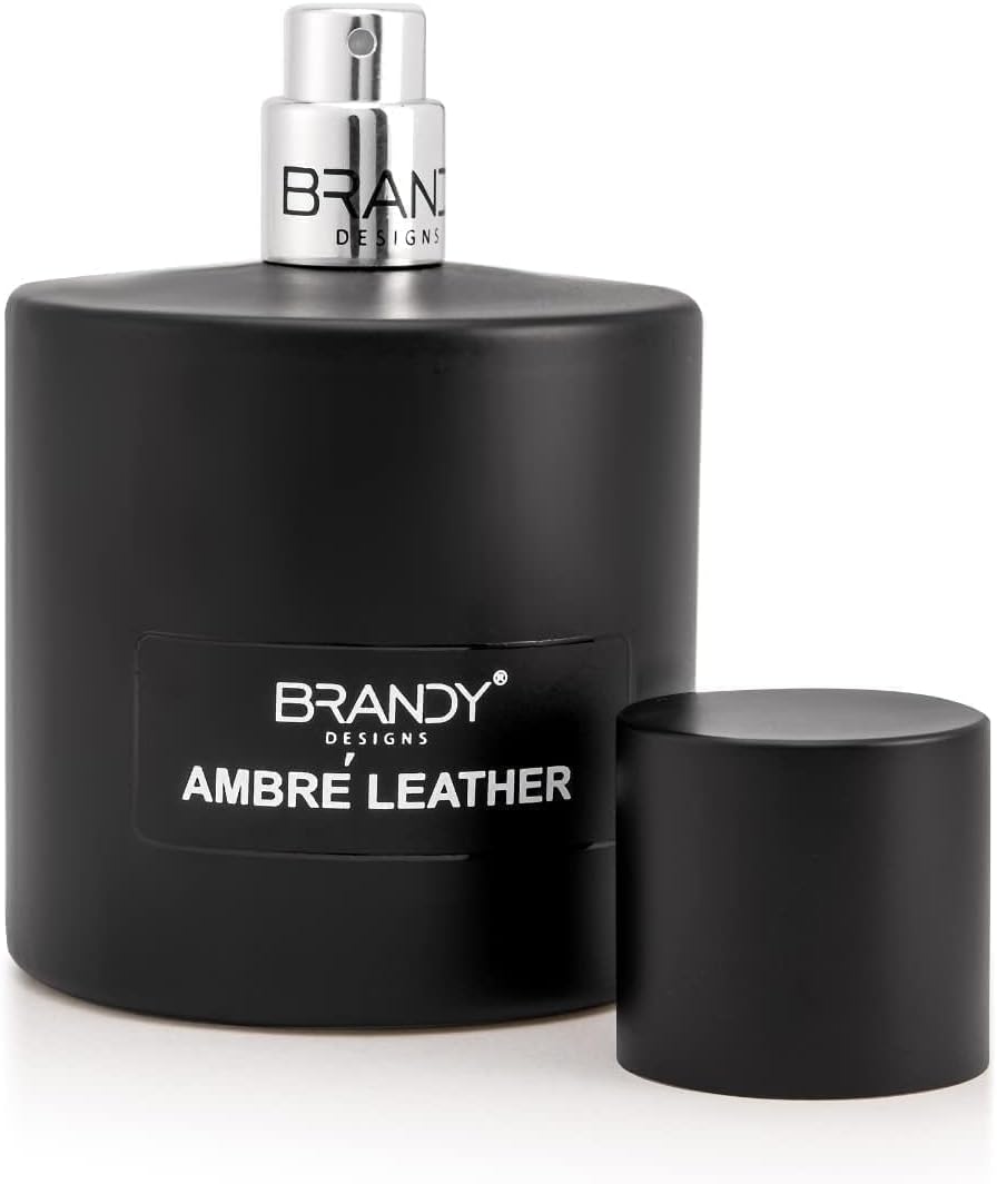 Brandy Designs Amber Leather Eau de Parfum 100ml – Unisex Oriental Leather Perfume with Warm Amber Notes