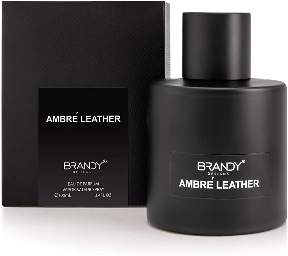 Brandy Designs Amber Leather Eau de Parfum 100ml – Unisex Oriental Leather Perfume with Warm Amber Notes