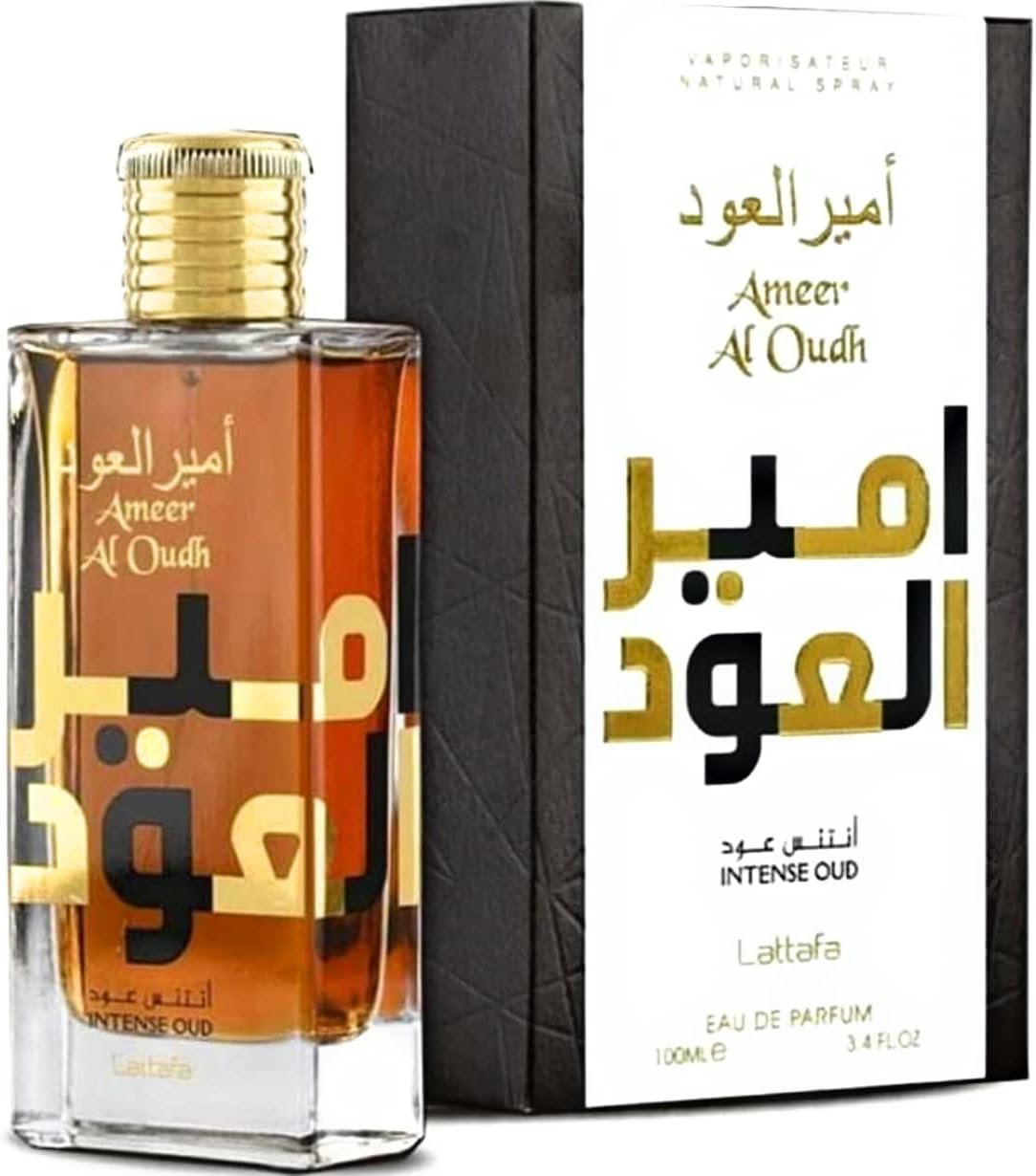 Lattafa Ameer Al Oudh Intense Oud Eau De Parfum for Men – 100ml | Powerful Long-Lasting Arabic Fragrance