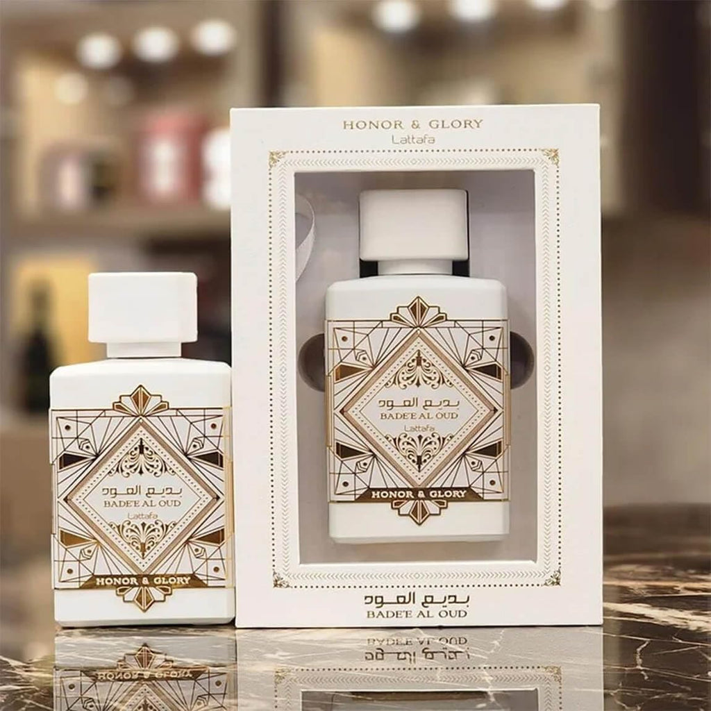 Lattafa Bade’e Al Oud Honor & Glory Eau de Parfum 100ml – Unisex Oriental Woody Perfume for Men & Women