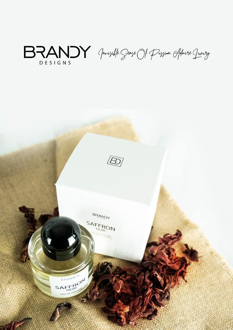 Brandy Designs Saffron Noir Eau de Parfum 100ml – Unisex Luxury Oriental Saffron Perfume