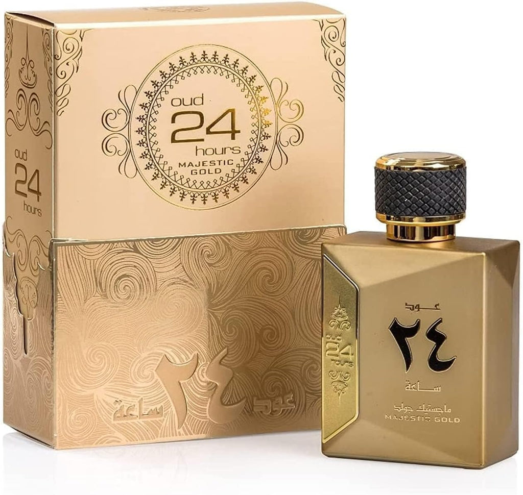 Ard Al Zaafaran Oud 24 Hours Majestic Gold Eau de Parfum 100ml – Long Lasting Oriental Perfume for Men & Women