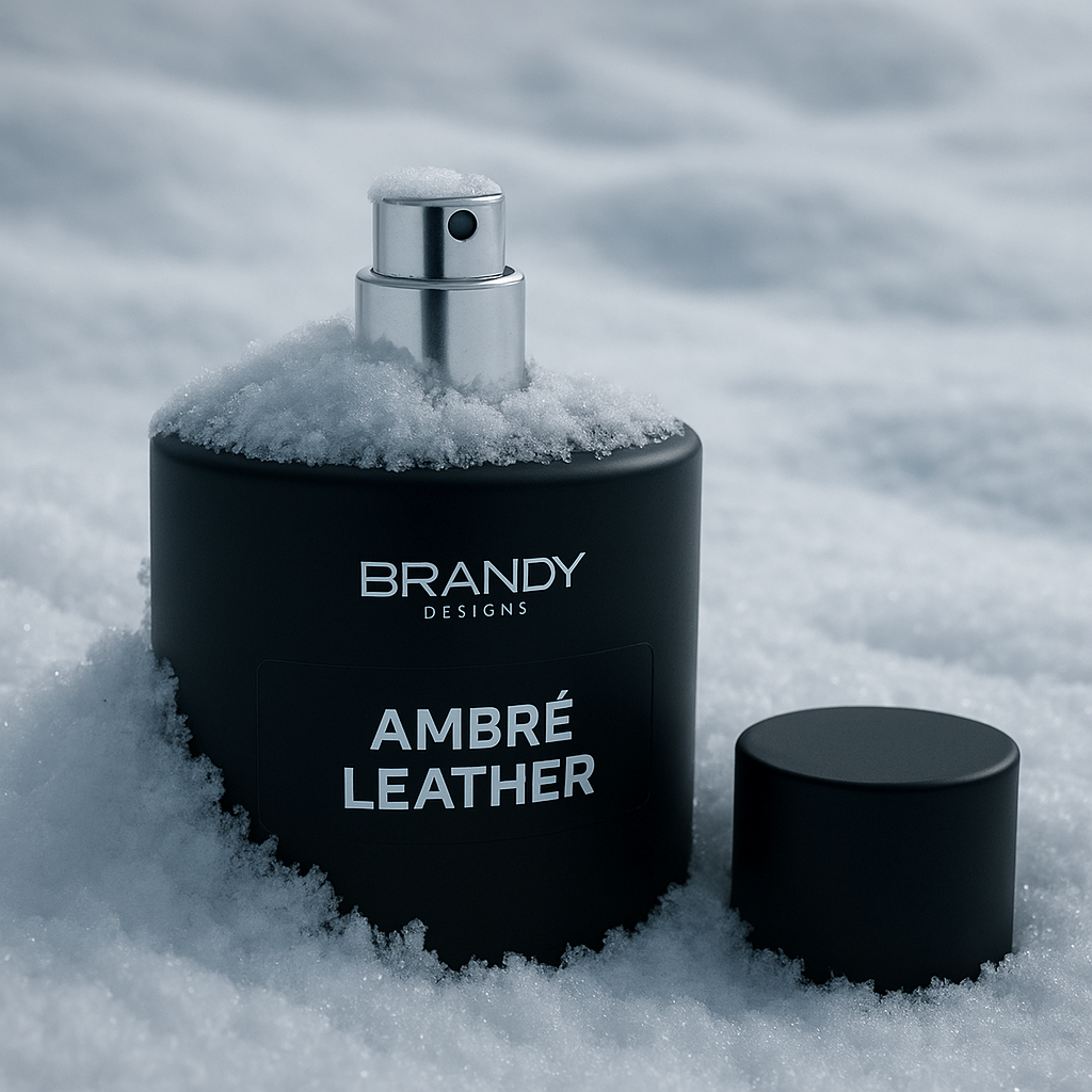 Brandy Designs Amber Leather Eau de Parfum 100ml – Unisex Oriental Leather Perfume with Warm Amber Notes