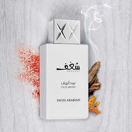 Shaghaf Oud Abyad EDP 75ml – Long-Lasting Unisex Perfume by Swiss Arabian